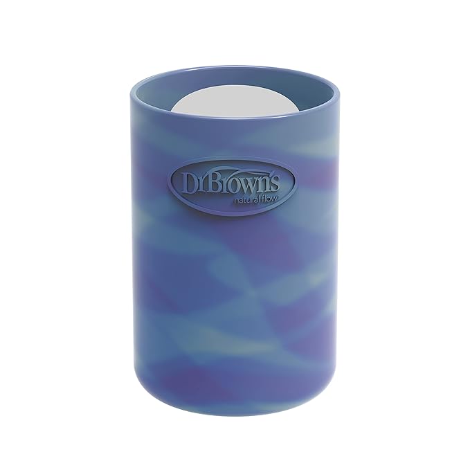Dr. Brown's Options+ Narrow Glass Bottle Sleeve, 100% Silicone, Glow-in-the-Dark, BPA-Free, 4 oz, 1-Pack