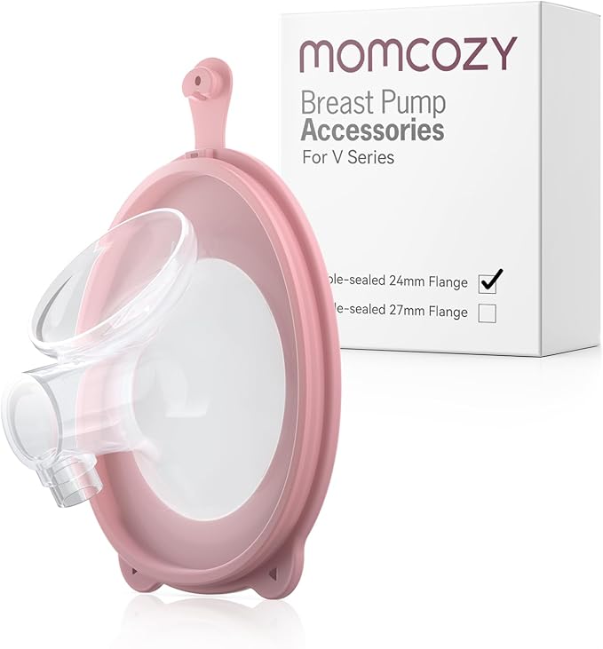 Momcozy Double-Sealed Flange 24mm Only for Momcozy V1 Pro/V2 Pro Breast Pump. Original V1 Pro/V2 Pro Breast Pump Replacement Accessories, 1PC (24mm)