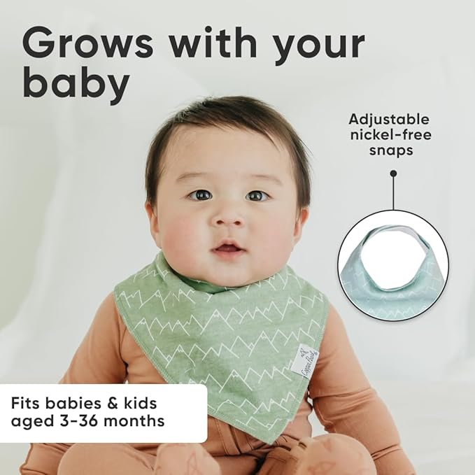 Copper Pearl Baby Bandana Bibs, 4 Pack