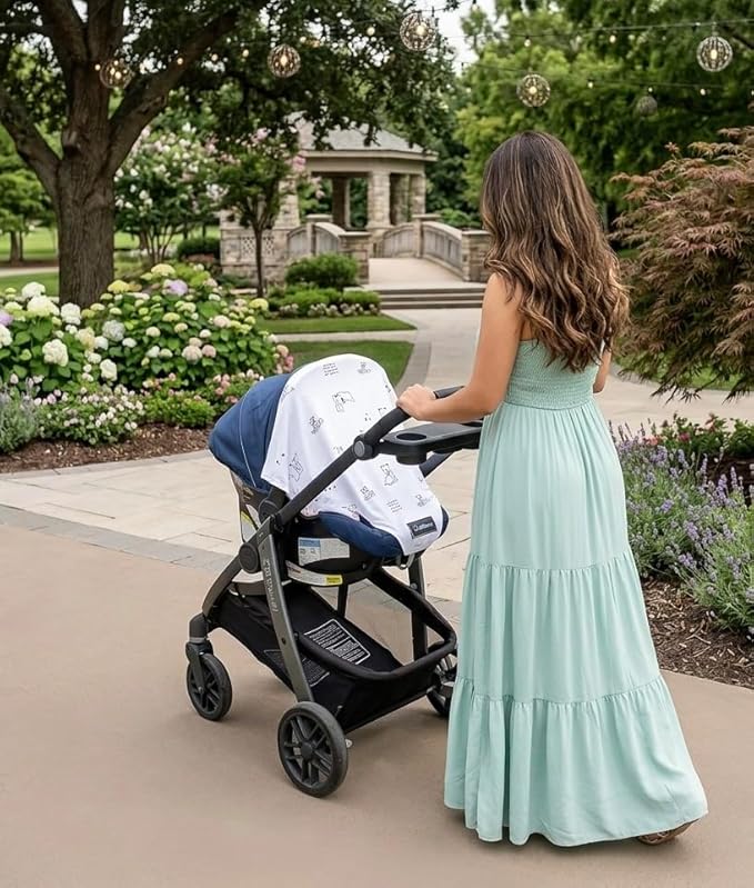 Multi-Use Car Window Shade for Babies & Toddlers, Can be Used as a Nursing Cover and Car Seat Cover, Newborn Essentials, Expecting Mothers and Infants Must Have, Travel Essentials