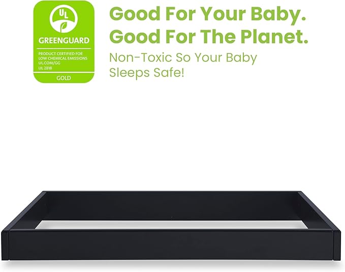 Delta Children Changing Top #W100810 - Greenguard Gold Certified, Midnight Grey