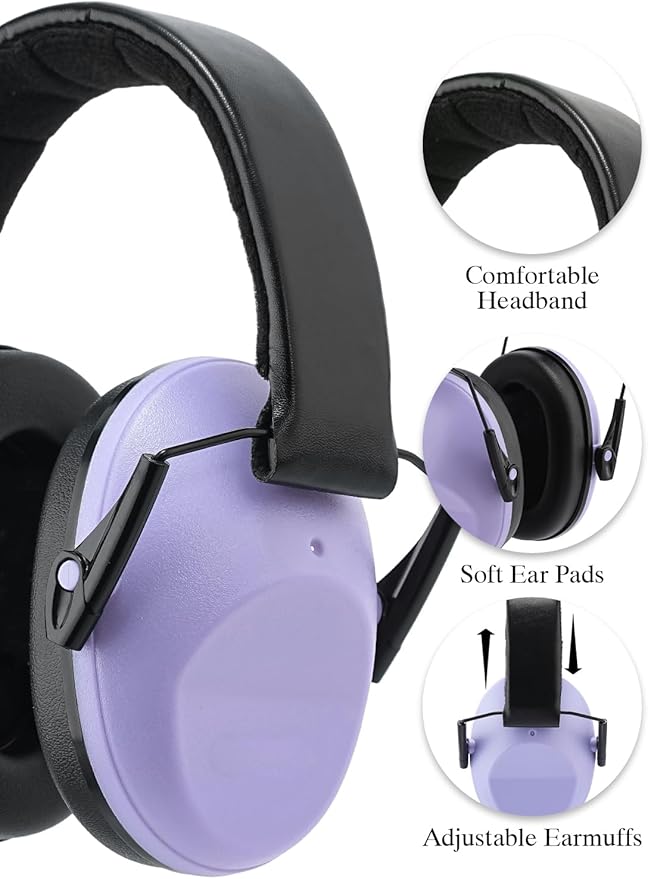 Noise Canceling Headphones for Kids 2PACK, 25-31NR Noise Reduction Earmuffs for Fireworks, Autism