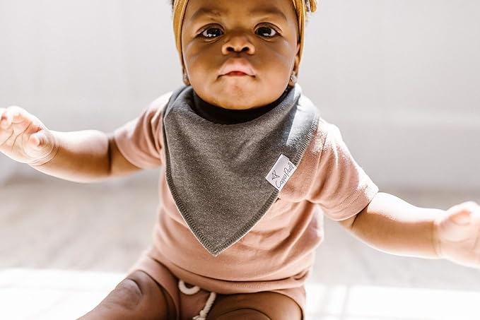 Copper Pearl Baby Bandana Bibs, 4 Pack