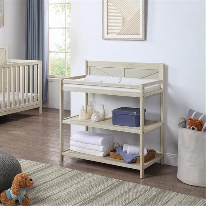 Suite Bebe Barnside Changing Table in Washed Gray