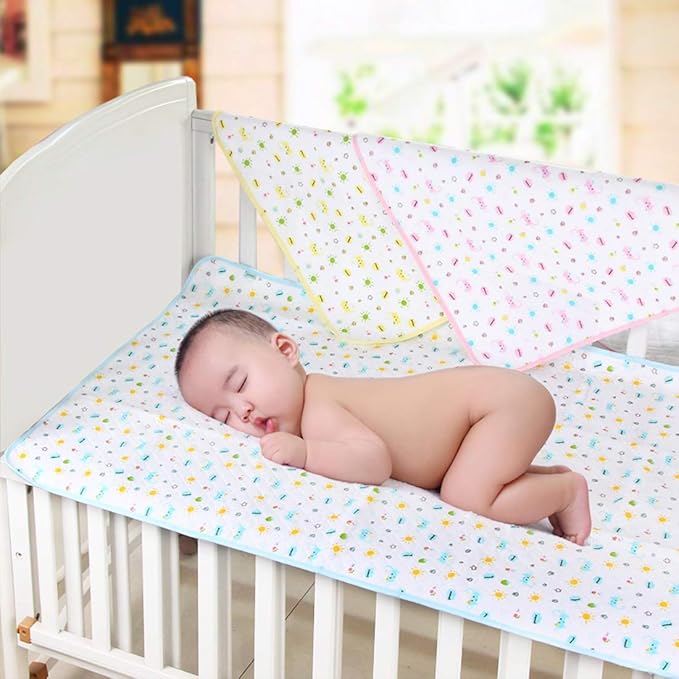 Waterproof Changing Pads Portable - Breathable Leak Proof Mattress Pad Protector Baby Changing Mat for Toddler, Kids Pack of 3 (XL (27.5 x 41.3 Inch))