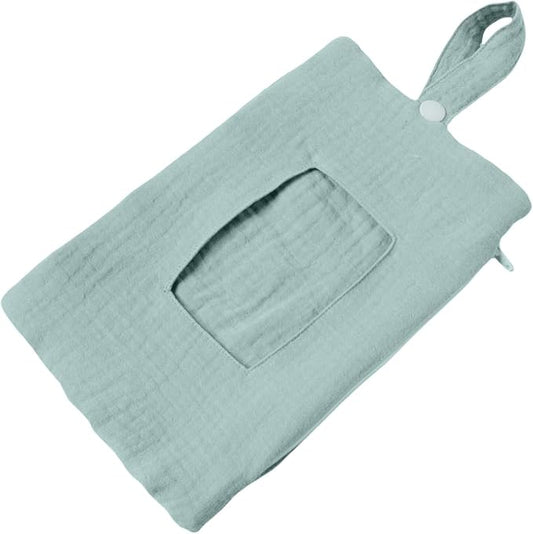 Baby Wipe Holder Portable Wipe Dispenser Strollers Storage Bag Container Double Layer Travel Carry Case for Diapers
