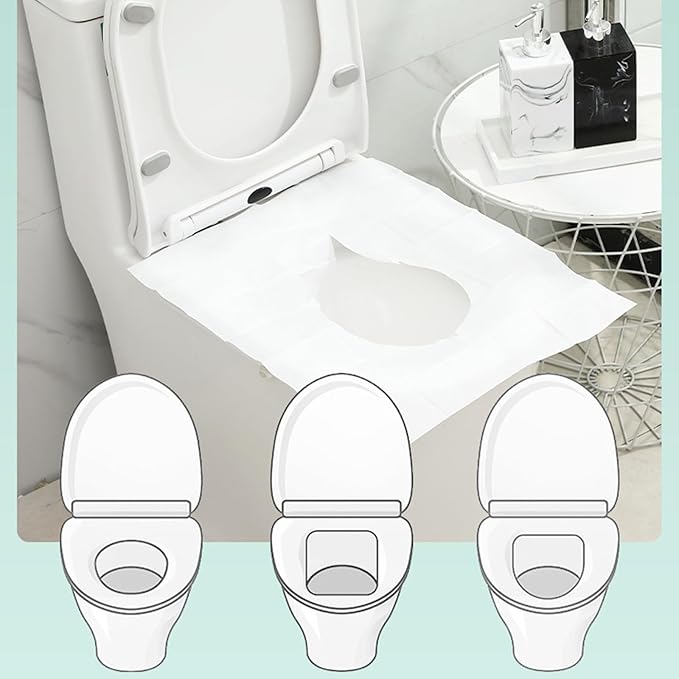 10PcsToilet Seat Covers Disposables Flushable Travel Disposables Toilet Seat Covers for Kids Potty Training Camping