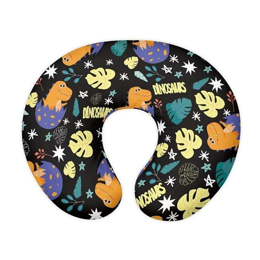 Jeiento Cartoon Dinasaur Nursing Pillow Covers Snug Nursing Pillow Cover Slipcover Comfortable Pillowcase for Breastfeeding and Bottle Feeding