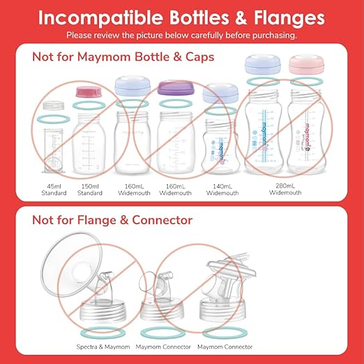 Maymom Bottle Sealing o-Ring ; 6 ct