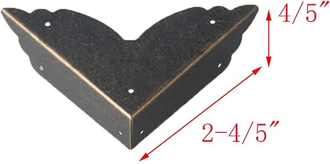 XMHF Metal Box Corner Protector Edge Safety Bumpers Furniture Corner Guard Pack of 8