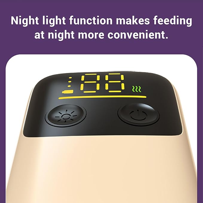 Multi Functional Bottle Warmer Fast Heating 2-5min 48H Keep Warm,Portable Battery Powered 6000mAh Built-in,Accurate Temp Control Safe Materials Nightlight