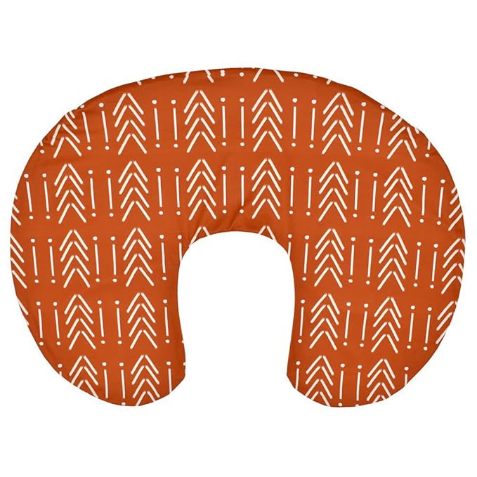 Nursing Pillow Cover, Breastfeeding Pillow Cover, Rust Nursing Pillow Cover, Breastfeeding Pillow Slipcover, Rust Nursery Decor, Soft Fits Snug On Infant