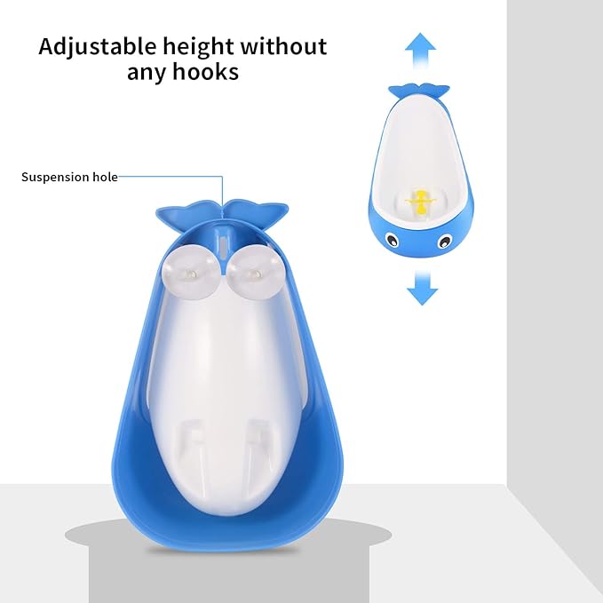 Potty Training Urinal for Boys - Cute Whale Training Urinal/Potty Urinal Pee Trainer Urine(Blue Whale)