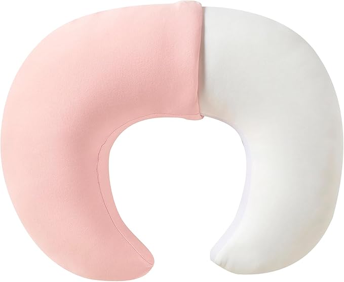 Nursing Pillow, Plus Size Breastfeeding Pillow Original Support for Baby Boys Girls Breastfeeding Essentials, with Removable Soft Cotton Cover (Pink, Large (25.59 * 20.08 * 6.30 Inches))