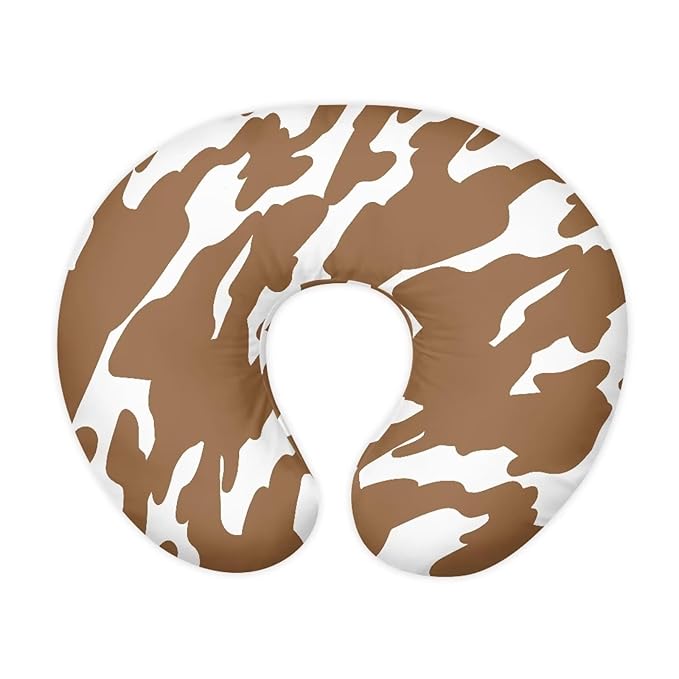 Cowhide Printing Nursing Pillow Cover for Breastfeeding Pillow Cozy Nursing Pillow Slipcovers, Snug Fits Pillow, Perfect Newborn Choice for Mom or Baby Quick Dry