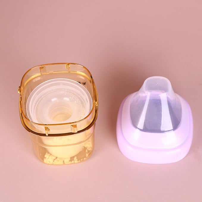 6Pcs Travel Ready Spill-Resistant Milk Dispenser Set Secure Lid Design Milk Box 60ml