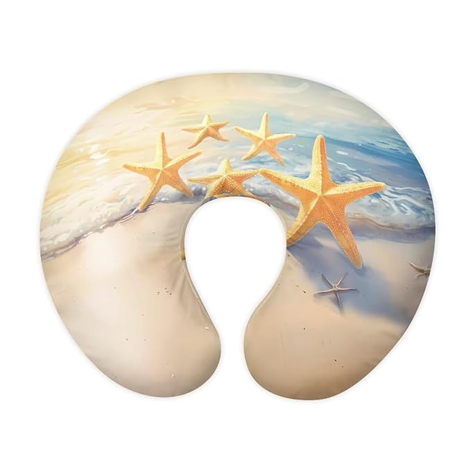 Beach Pillow Cover for Infant Snug, Removable Soft Breastfeeding Pillow Slipcover for Baby Boy Girl, Durable Neutral Breastfeeding Pillow Cover