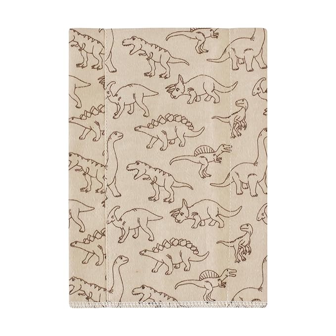 Hudson Baby Unisex Baby Cotton Flannel Burp Cloths, Dinosaur Adventures 7-Pack, One Size