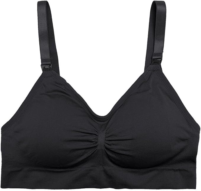 Womens Nursing Bra Seamless Sleeping Wirefree Breastfeeding Maternity Bralette with Removable Spill Prevention Pads