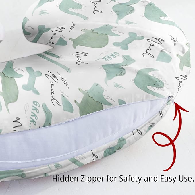 Dyoart Baby Nursing Pillow Cover,Personalized Comfortable Nursing Covers,Breastfeeding Pillow Slipcover for Bottle Feeding,Custom Gifts for Infant(23"x19"x5.5")(one Size)