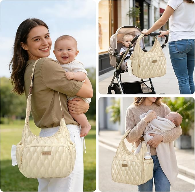 Mancro Breast Milk Cooler Bag with Ice Pack, Breast Pump Bag Fits 2 Wearable Pumps and 6 Bottles, Insulated Bottle Bag for Daycare or Work, Compatible with Momcozy/Medela/Elvie/Willow