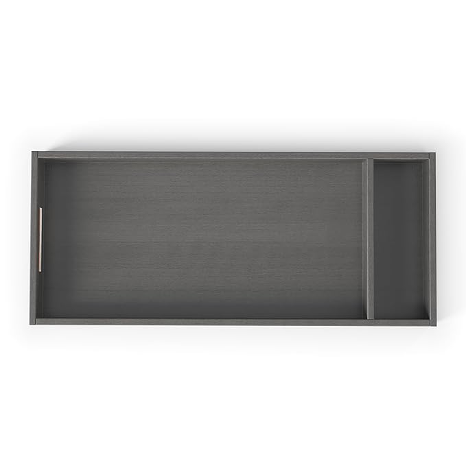 Child Craft Universal Changing Table Toppers, Attach to Dresser for Diapering Surface (Midnight Gray)
