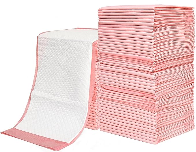 Rocinha Disposable Changing Pads for Baby 100 Pack Waterproof Diaper Changing Pad Cover Breathable Underpads Bed Table Protector Mat Baby Changing Pad Liner, 17 Inches x 13 Inches
