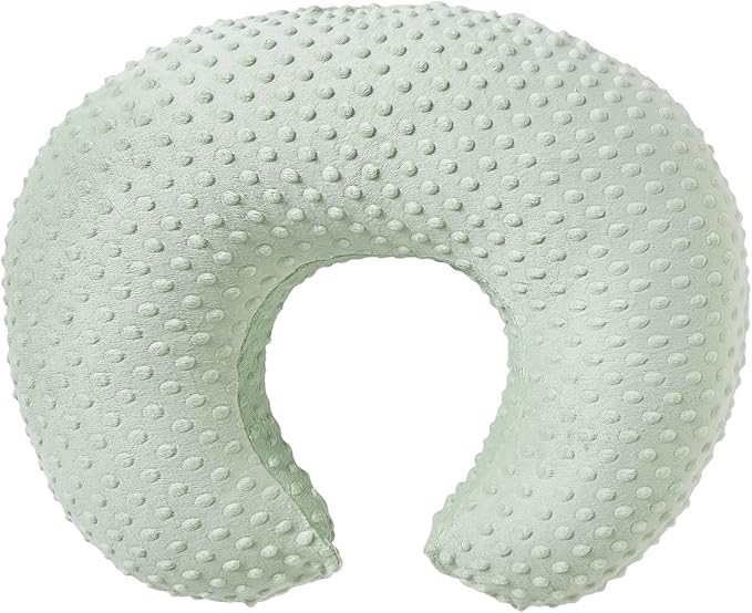 Pillowcase for Nursing Pillow and Positioner for Breastfeeding and Bottle Feeding, Propping Baby, Tummy Time, Baby Sitting Support, Awake-Time Support, Pillow Cover Only (Meadow Mist)