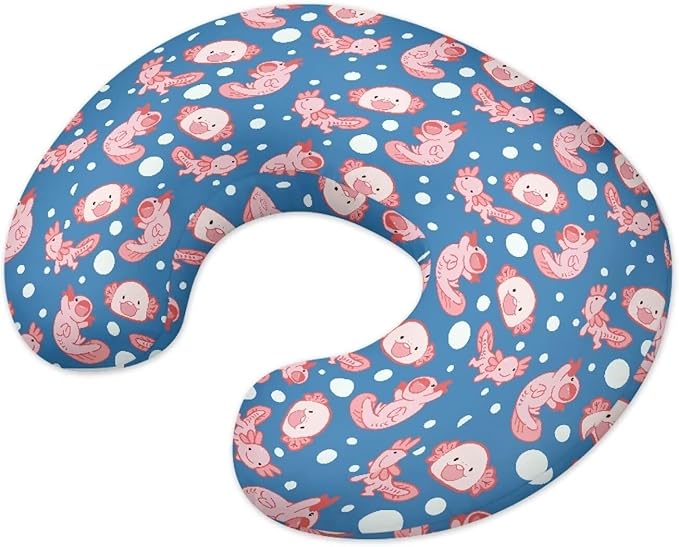 Bubble Axolotl Nursing Pillow Covers U-Shaped Feeding Pillow Cover for Nursing Pillow Hidden Zipper Design Soft and Skin-Friendly