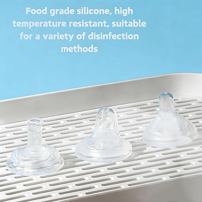 6Pack Replacement Silicone Spout Compatible with MAM Bottles & Glass Bottles, Nipple Replacement Spouts Leak-Proof, BPA-Free, Easy to Clean, Easy Transition from Bottle to Cup