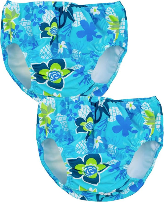 Tuga Girls Reusable Swim Diapers, UPF 50+ Sun Protection Swimsuit
