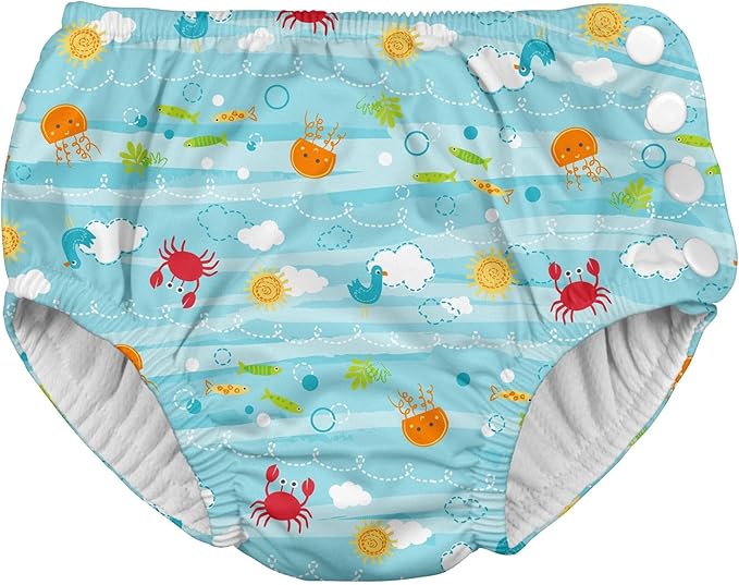Green Sprouts Snap Reusable Absorbent Baby Swimsuit Diaper