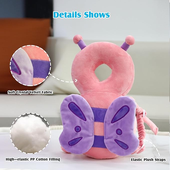 Baby Head Protector Cushion Toddler Backpack, Baby Safety Products for Toddler Head Protection for Crawling & Walking