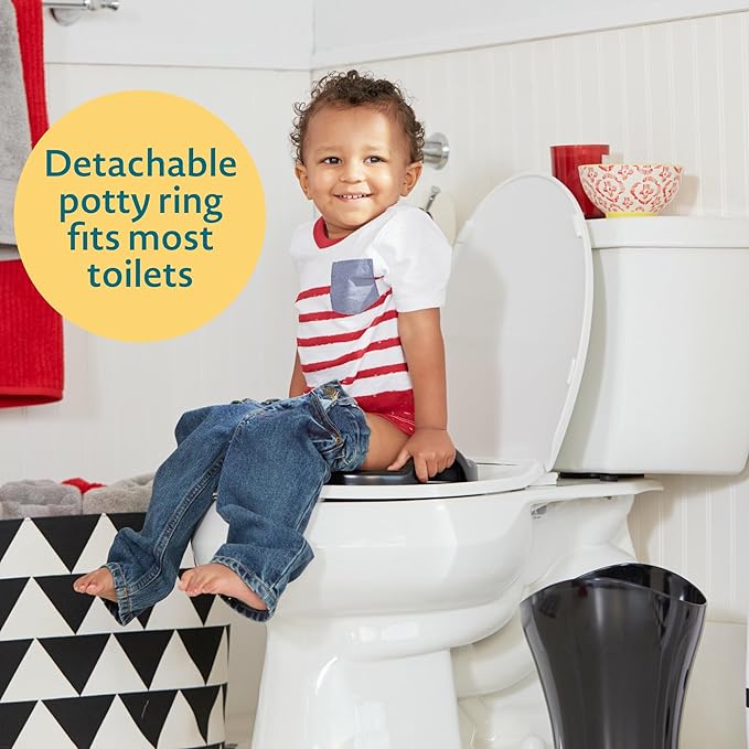 The First Years Training Wheels Racer Potty Training Toilet - Race Car-Training Potty - Includes Detachable Toddler Toilet Seat and Kids-Potty - Ages 18 Months and Up,(Pack of 2)