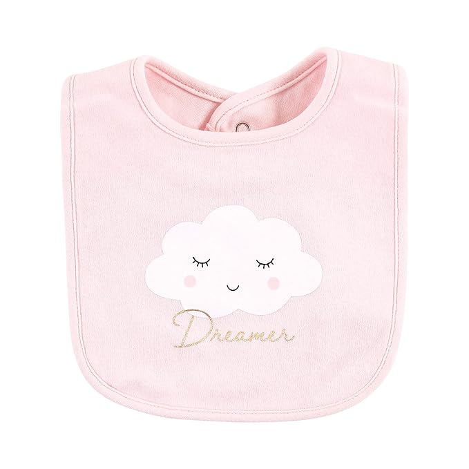 Hudson Baby Unisex Baby Cotton Bibs, Dreamer, One Size