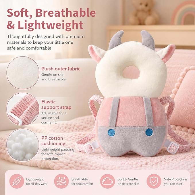 Baby Walker Head Protector BackpackToddler Adjustable Baby Head Protection Backpack (Style G)