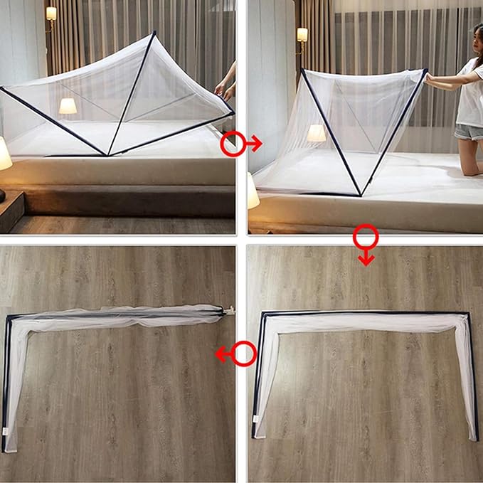 Mosquito Net, Bed Mosquito Net, Collapsible Mosquito Net Tent, Outdoor Mosquito Net, Foldable Portable Outdoor Mosquito Net for Home and Travel, Easy to Install/D/135 * 190 * 80Cm