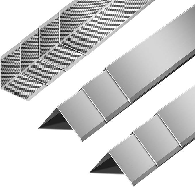 10pcs Metal Aluminum Steel Corner Guards 48” Metal Wall Corner Protector Guard for Walls (1.2 x 1.2 x 48 inch)