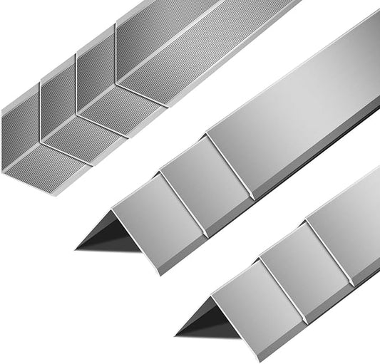 10pcs Metal Aluminum Steel Corner Guards 48” Metal Wall Corner Protector Guard for Walls (1.2 x 1.2 x 48 inch)