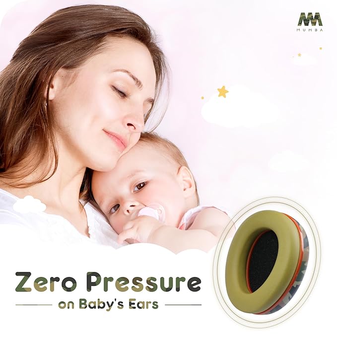 Mumba Baby Ear Protection Noise Cancelling Headphones for Babies and Toddlers Baby Earmuffs - Ages 3-24+ Months