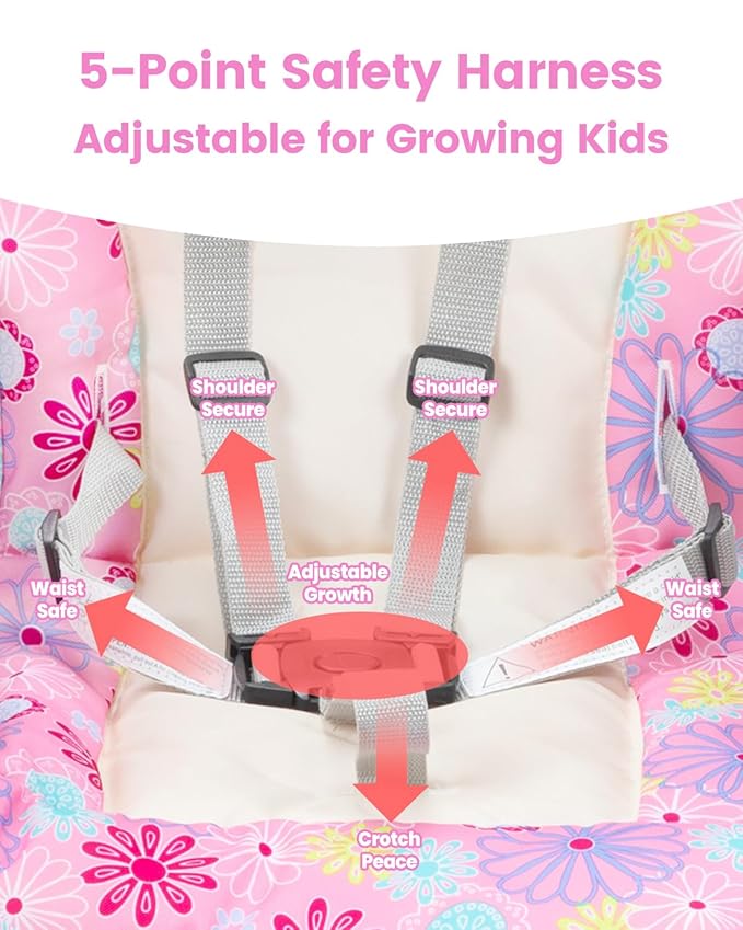 High Chair, Convertible Highchairs for Babies and Toddlers, Easy Clean Baby High Chair, 3 in 1 Feeding Chair for Eating, Adjustable Infant Chair for Toddlers 1-3, Baby Food Chair, Pink