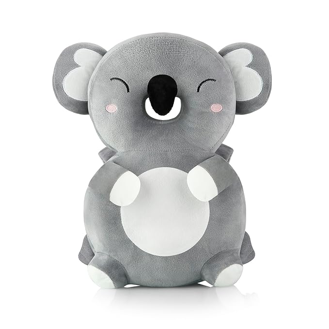 PandaEar Baby Head Protection Backpack, Toddler Walking Head Protector, Adjustable Head Protector Pad Safety Cushion (Koala Grey)