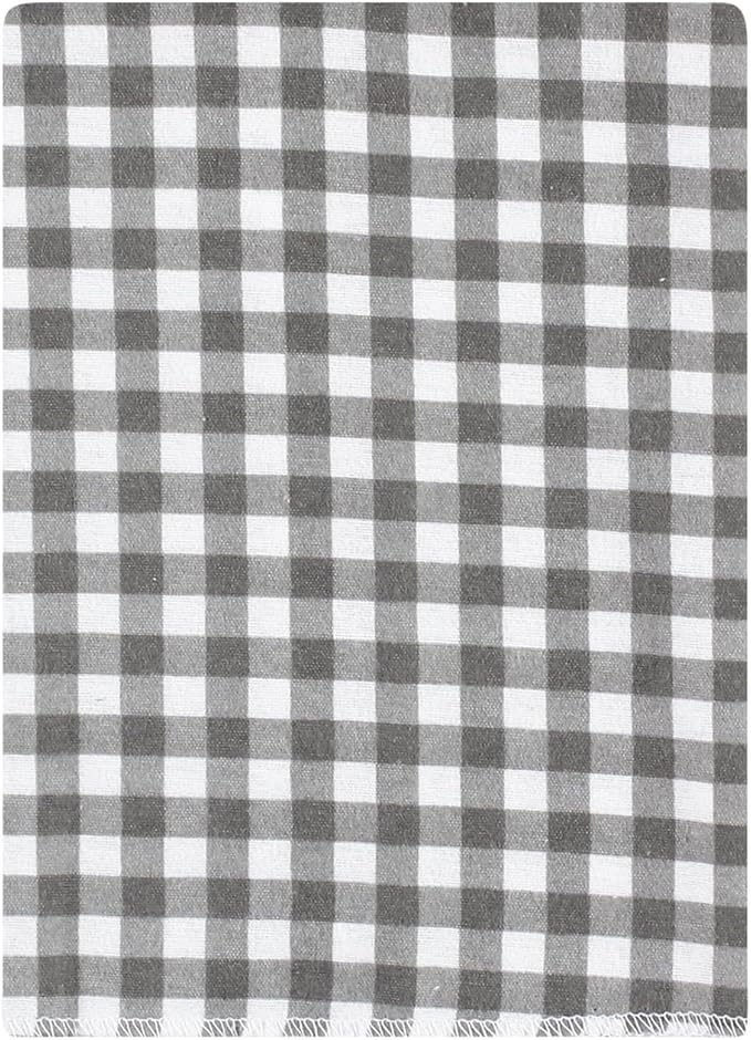 Hudson Baby Unisex Baby Cotton Flannel Burp Cloths Bundle, Farm Friends Grey, One Size