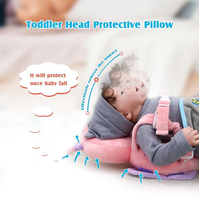 Baby Head Protector Cushion Toddler Backpack, Baby Safety Products for Toddler Head Protection for Crawling & Walking