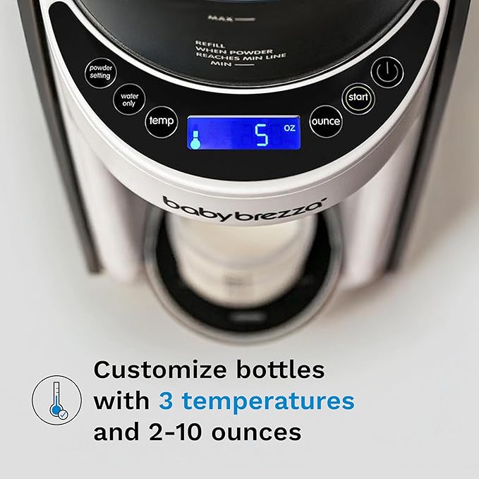 Baby Brezza Formula Pro Advanced Formula Dispenser Machine - Automatically Mix a Warm Formula Bottle Instantly - Easily Make Bottle with Automatic Powder Blending, Slate