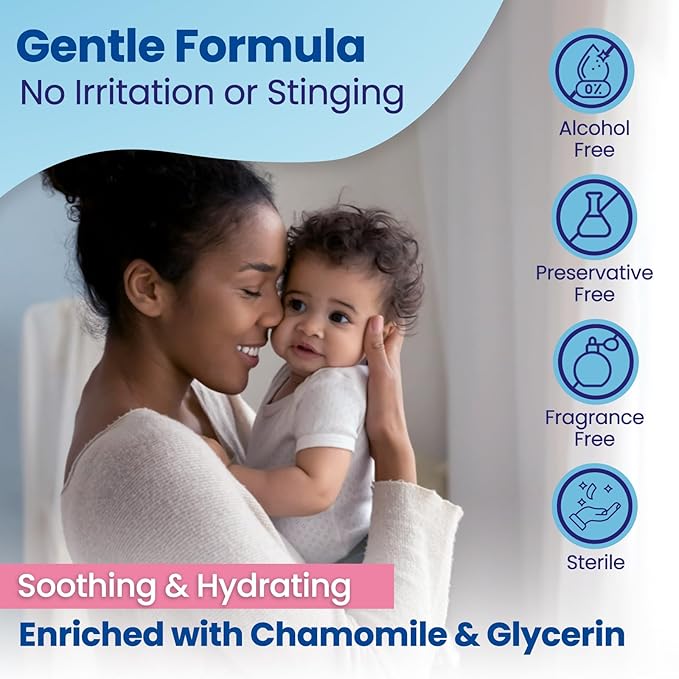 Purified, Non Irritating, Tear Free, Hypoallergenic & Sensitive Approved Baby Eyelid Wipes by Dr. Fischer – Pre-moistened, Rinse Free and Pediatrician Recommended (6)