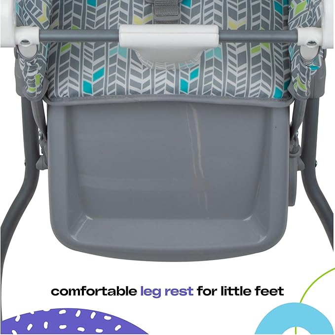 Cosco Kids Highchair for Baby, Simple Foldable High Chair, Convenient, Lightweight, and Compact Design, Elephant Puzzle