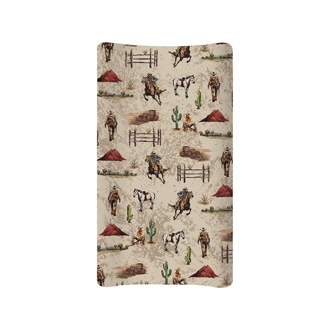 Horse Westren Baby Changing Pad Cover Infant Newborn Diaper Table Change Mat Sheet Cover Changing Table Covers for Boys Girls