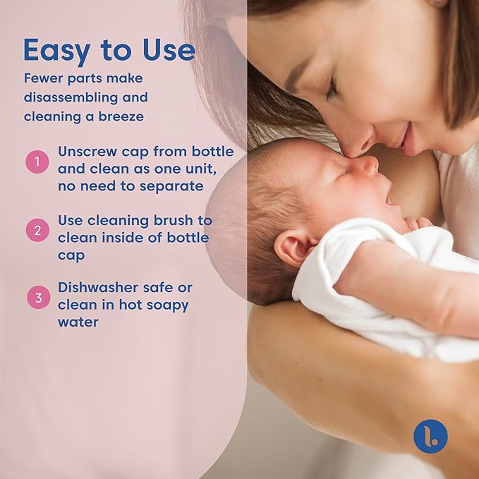 Limerick 4 oz Breast Milk Storage Bottles, BPA Free & Dishwasher Safe, Formula Storage Bottles, Open Neck for Easy Collection & Storage