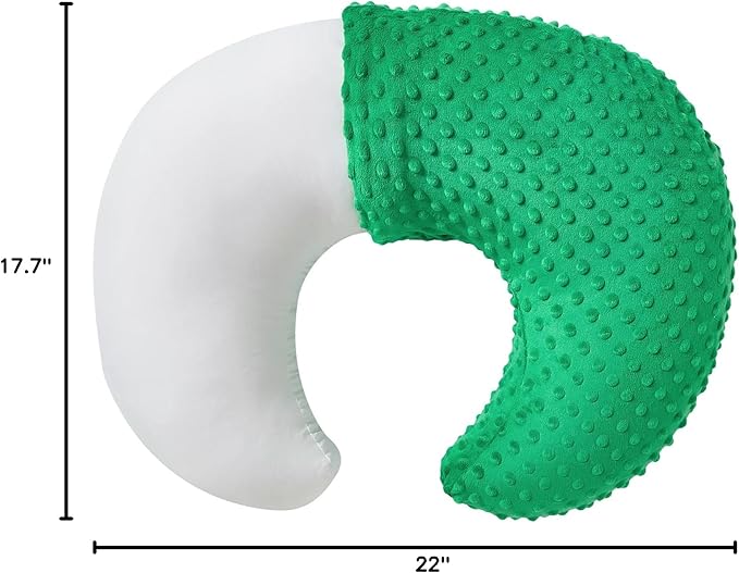 Pillowcase for Nursing Pillow and Positioner for Breastfeeding and Bottle Feeding, Propping Baby, Tummy Time, Baby Sitting Support, Awake-Time Support, Pillow Cover Only (Fern Green)